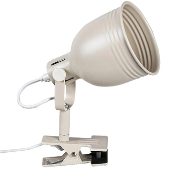 Beżowa lampka biurkowa Flint 3093 regulowana lampa na klips do biura