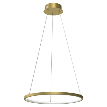 Złota lampa wisząca Rotonda LED 27W nad stół do jadalni