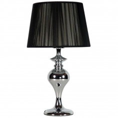 Stojąca LAMPA stołowa GILLENIA 41-21413 Candellux abażurowa LAMPKA nocna klasyczna czarna
