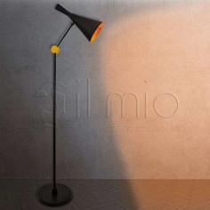 Stojąca LAMPA podłogowa MODERN 308016 Il mio metalowa OPRAWA industrialna czarna